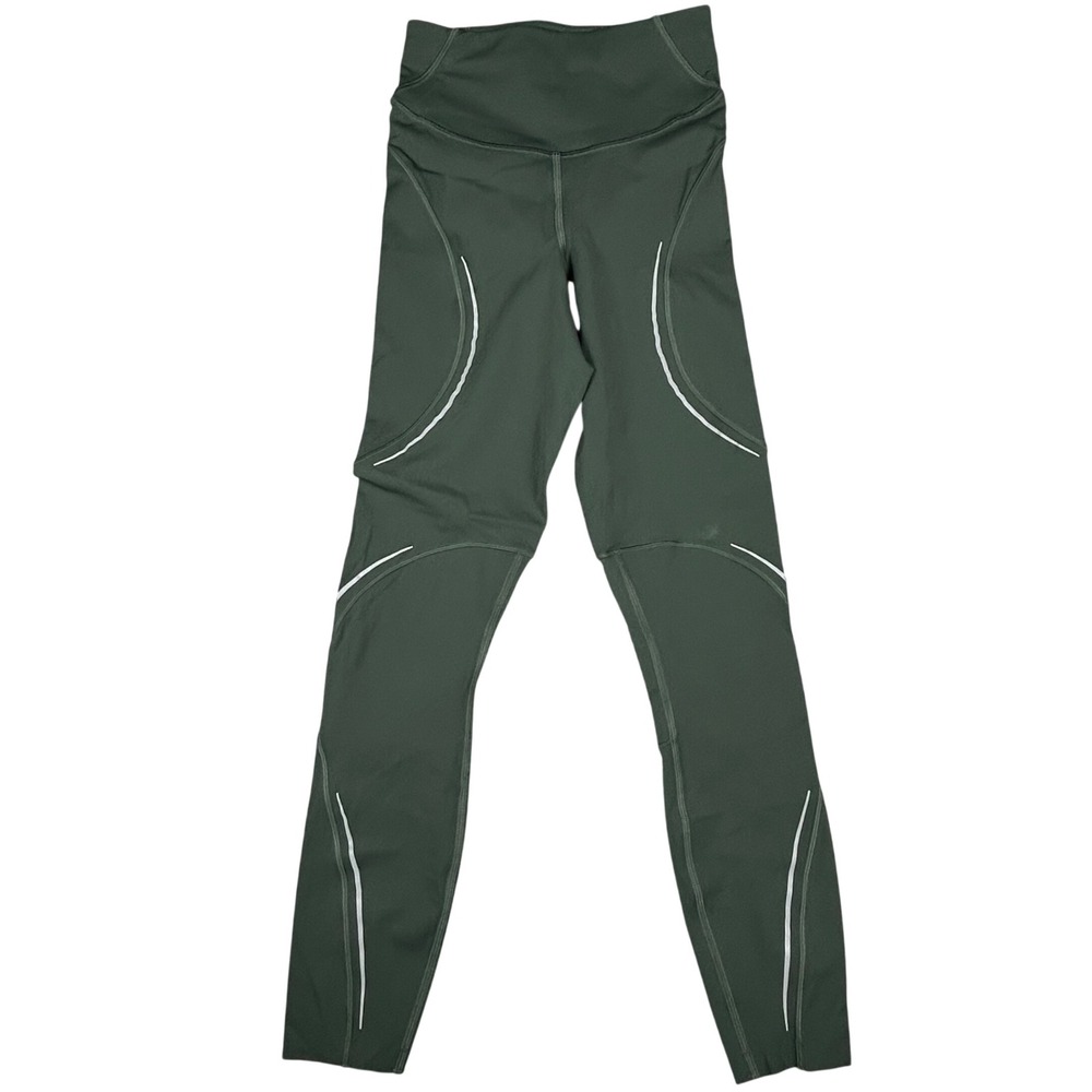 Lululemon Base Pace High Rise Leggings Smoked Spruce Athletic Pants Women Size 2